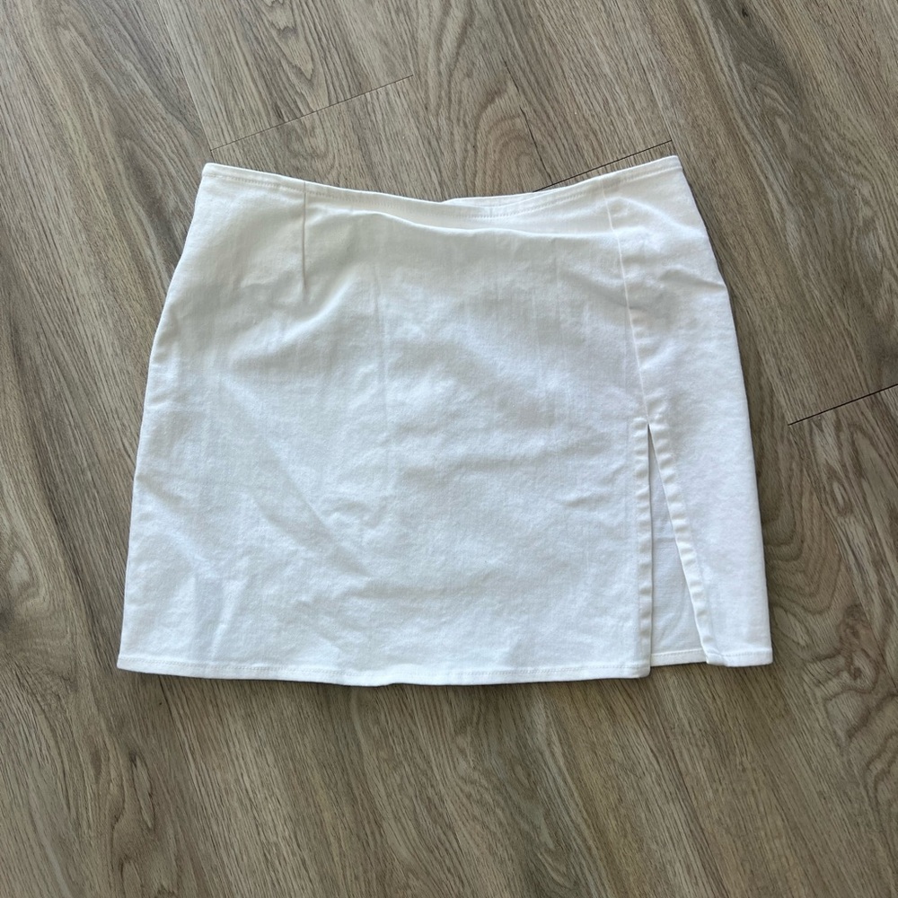 Cream Mini Skirt